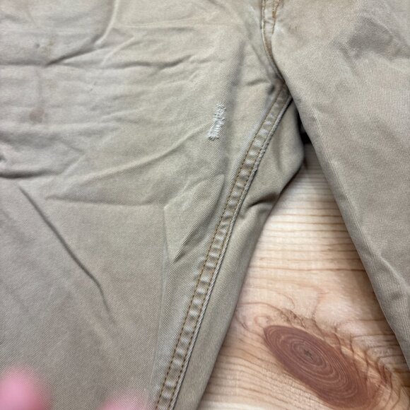 Vintage Ralph Lauren Pants Mens 36x32 Brown Tan Chino Classic 817 Distressed - Picture 6 of 12